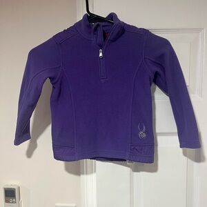 Spyder Toddler Purple Half Zip Fleece